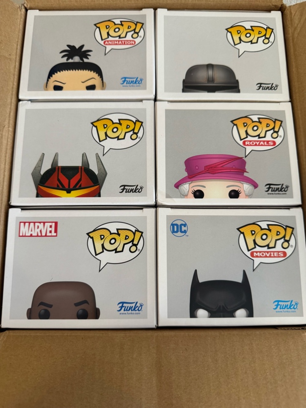 Funko Pop! Vinyl Assorted Characters, 6-pack. Brand New in Box